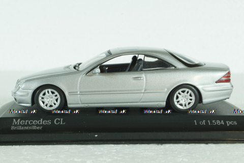 Mercedes CL 500 1999, silver metallic, 430038024, Minichamps 1:43 