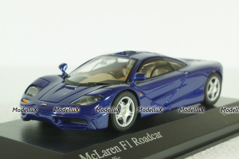 McLaren F1 Road 1996, blue metallic, 530133435, Minichamps 1:43