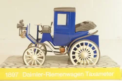 Daimler belt-driven Taxicab 1897, blue, Cursor 1:43