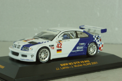 BMW M3 GTR V8 #42 ALMS 2001, JJ.Lehito/J.Muller ALMS 2001, white, GTM006, IXO 1:43