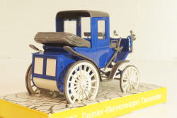 Daimler belt-driven Taxicab 1897, blue, Cursor 1:43
