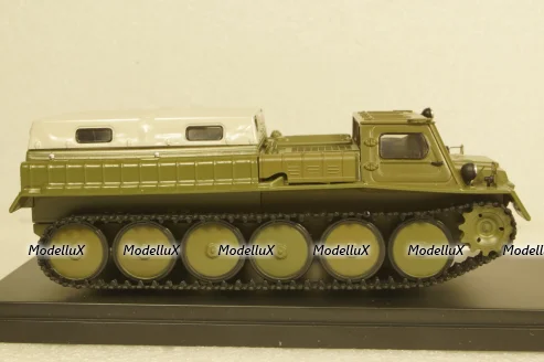 Газ-71 ГТ-СМ снегоболотоход 1968, хаки, SSM3001, SSM 1:43
