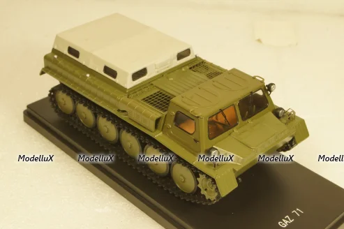 Газ-71 ГТ-СМ снегоболотоход 1968, хаки, SSM3001, SSM 1:43