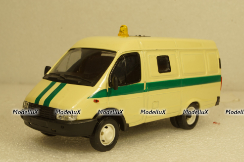 Газ-3221, Газель, Инкассаторская,Агат 1:43