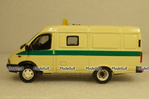 Газ-3221, Газель, Инкассаторская,Агат 1:43