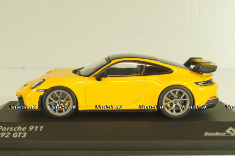 Porsche 911 (992) GT3 2023 yellow/black, 4312504, Solido 1:43
