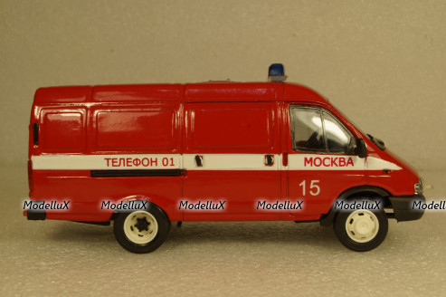 Газ-3221 Газель, Пожарный штаб, Агат 1:43