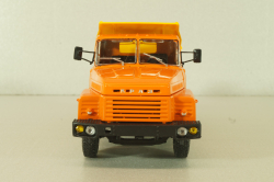 Краз-251Б самосвал 1970, оранжевый/желтый, Легендарные Грузовики СССР №58, Modimio 1:43
