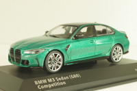 BMW M3 (G80) Competition Saloon 2023, green metallic, 4315301, Solido 1:43