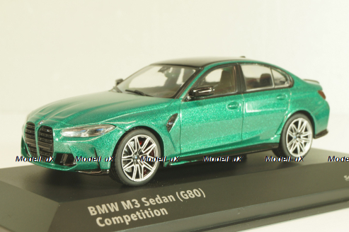 BMW M3 (G80) Competition Saloon 2023, green metallic, 4315301, Solido 1:43