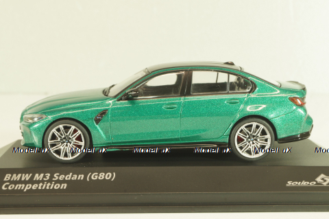 BMW M3 (G80) Competition Saloon 2023, green metallic, 4315301, Solido 1:43