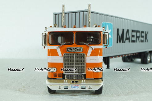Freightliner COE WFT 6342 Maersk Container Carrier, 1976, American Trucks France # 11, Altaya 1:43