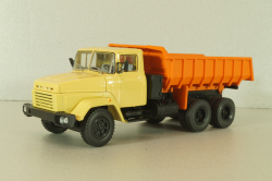 Краз-6510 самосвал 1992, бежевый/оранжевый, Н775, Наш Автопром 1:43