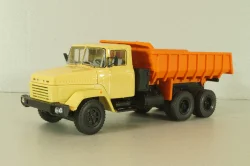 Краз-6510 самосвал 1992, бежевый/оранжевый, Н775, Наш Автопром 1:43