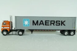 Freightliner COE WFT 6342 Maersk Container Carrier, 1976, American Trucks France # 11, Altaya 1:43