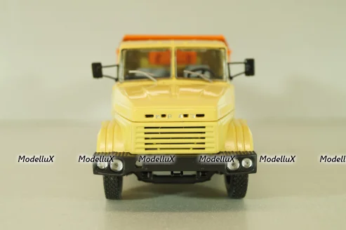 Краз-6510 самосвал 1992, бежевый/оранжевый, Н775, Наш Автопром 1:43