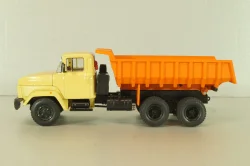 Краз-6510 самосвал 1992, бежевый/оранжевый, Н775, Наш Автопром 1:43