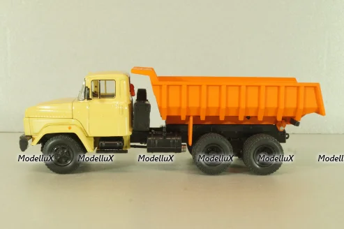 Краз-6510 самосвал 1992, бежевый/оранжевый, Н775, Наш Автопром 1:43
