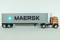 Freightliner COE WFT 6342 Maersk Container Carrier, 1976, American Trucks France # 11, Altaya 1:43