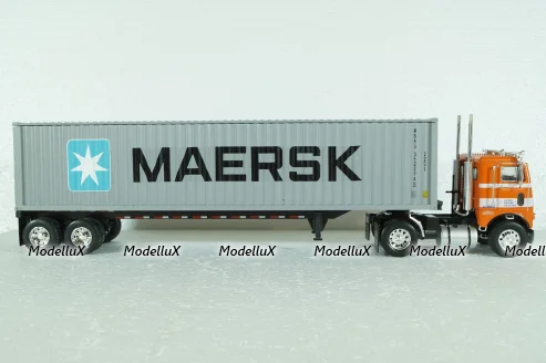 Freightliner COE WFT 6342 Maersk Container Carrier, 1976, American Trucks France # 11, Altaya 1:43