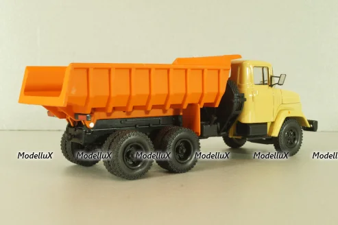 Краз-6510 самосвал 1992, бежевый/оранжевый, Н775, Наш Автопром 1:43