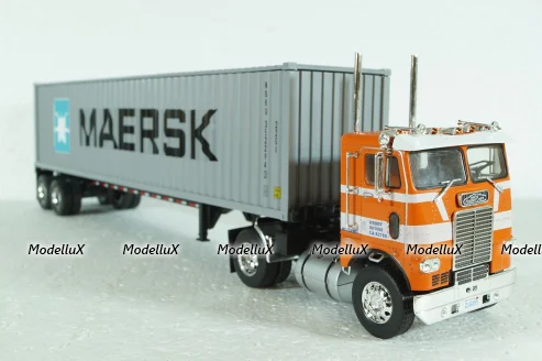 Freightliner COE WFT 6342 Maersk Container Carrier, 1976, American Trucks France # 11, Altaya 1:43