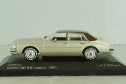 Cadillac Seville MK II Elegante 1980, silver/brown, WB205, WhiteBox 1:43