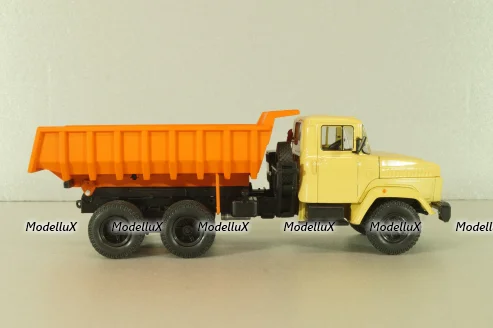 Краз-6510 самосвал 1992, бежевый/оранжевый, Н775, Наш Автопром 1:43