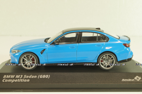 BMW M3 (G80) Competition Saloon 2023 blue, 4315302, Solido 1:43