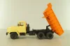 Краз-6510 самосвал 1992, бежевый/оранжевый, Н775, Наш Автопром 1:43