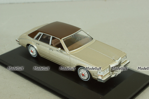 Cadillac Seville MK II Elegante 1980, silver/brown, WB205, WhiteBox 1:43