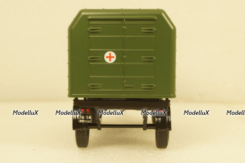 Лумз-8930 прицеп рефрижератор для перевозки донорской крови, TruckTyr 1:43