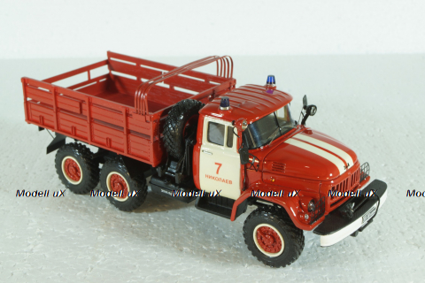 Зил-131 пожарный, бортовой, KV мастерская 1:43
