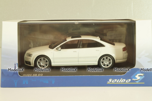 Audi S8 (D3) 2010 white, 4313302, Solido 1:43