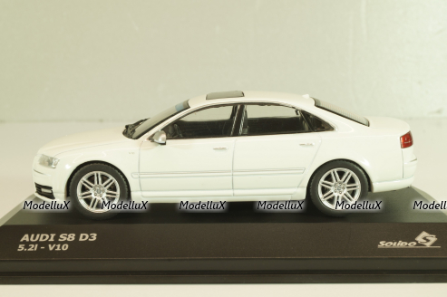 Audi S8 (D3) 2010 white, 4313302, Solido 1:43