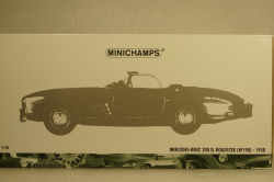 Mercedes 300SL Roadster (W198) 1958, blue metallic, 180039042, Minichamps 1:18