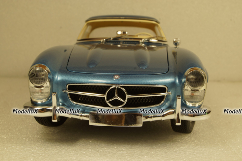 Mercedes 300SL Roadster (W198) 1958, blue metallic, 180039042, Minichamps 1:18