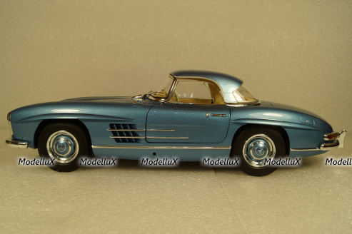 Mercedes 300SL Roadster (W198) 1958, blue metallic, 180039042, Minichamps 1:18