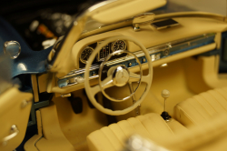 Mercedes 300SL Roadster (W198) 1958, blue metallic, 180039042, Minichamps 1:18