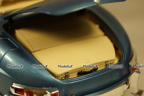 Mercedes 300SL Roadster (W198) 1958, blue metallic, 180039042, Minichamps 1:18
