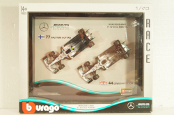 Mercedes-AMG F1 W10 EQ Power+, Formula 1, L.Hamilton/V.Bottas 2019, картина-рамка,18-38123, Burago 1:43