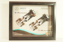 Mercedes-AMG F1 W10 EQ Power+, Formula 1, L.Hamilton/V.Bottas 2019, картина-рамка,18-38123, Burago 1:43
