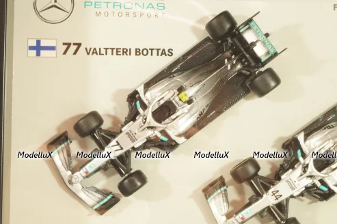 Mercedes-AMG F1 W10 EQ Power+, Formula 1, L.Hamilton/V.Bottas 2019, картина-рамка,18-38123, Burago 1:43