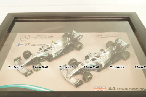 Mercedes-AMG F1 W10 EQ Power+, Formula 1, L.Hamilton/V.Bottas 2019, картина-рамка,18-38123, Burago 1:43