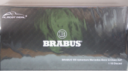 Mercedes Brabus 550 Adventure (G 500) 4x4 2017 Monza Grey Magno, Almost Real 1:18