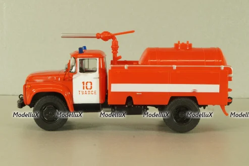 АП-3(130)-148А 1973, пожарный автомобиль порошкового тушения на шасси ЗиЛ-130, Наши Грузовики №44, 1:43