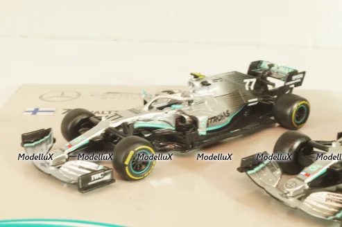 Mercedes-AMG F1 W10 EQ Power+, Formula 1, L.Hamilton/V.Bottas 2019, картина-рамка,18-38123, Burago 1:43