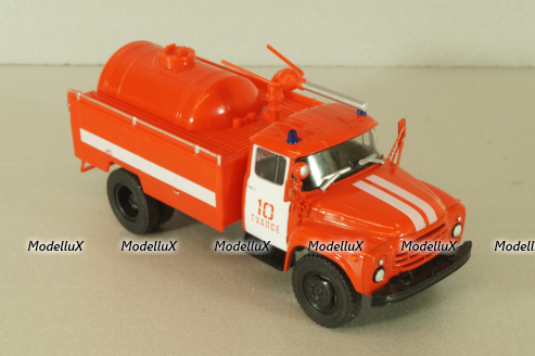 АП-3(130)-148А 1973, пожарный автомобиль порошкового тушения на шасси ЗиЛ-130, Наши Грузовики №44, 1:43