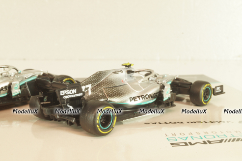 Mercedes-AMG F1 W10 EQ Power+, Formula 1, L.Hamilton/V.Bottas 2019, картина-рамка,18-38123, Burago 1:43