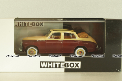 Газ-М20 Победа кабриолет 1947, бежевый/бордовый, WB217, WhiteBox 1:43